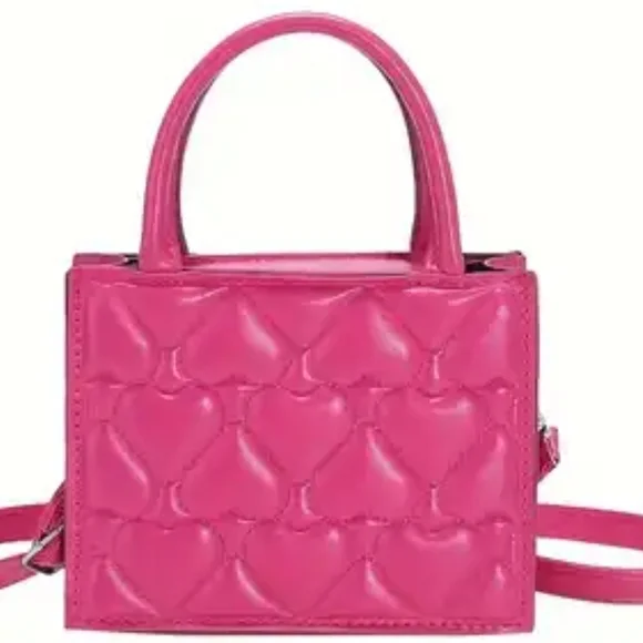 Heart-Embellished Kids Mini Handbag - Picture 5 of 7